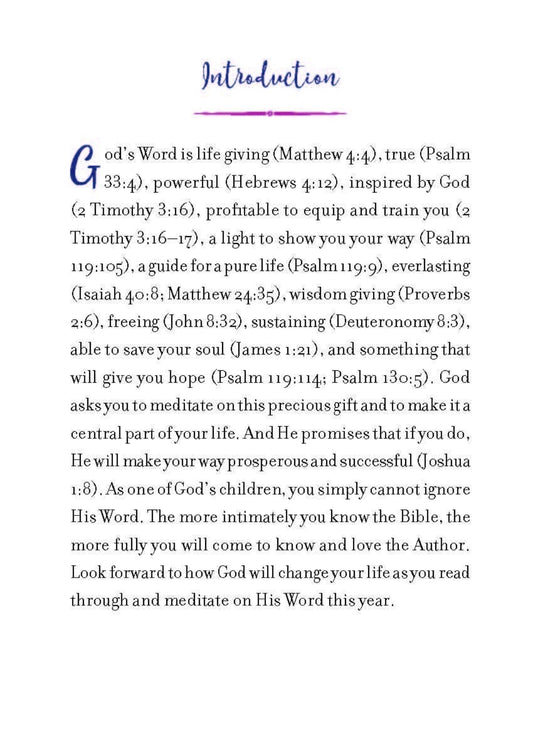 Read through the Bible in a Year Devotional