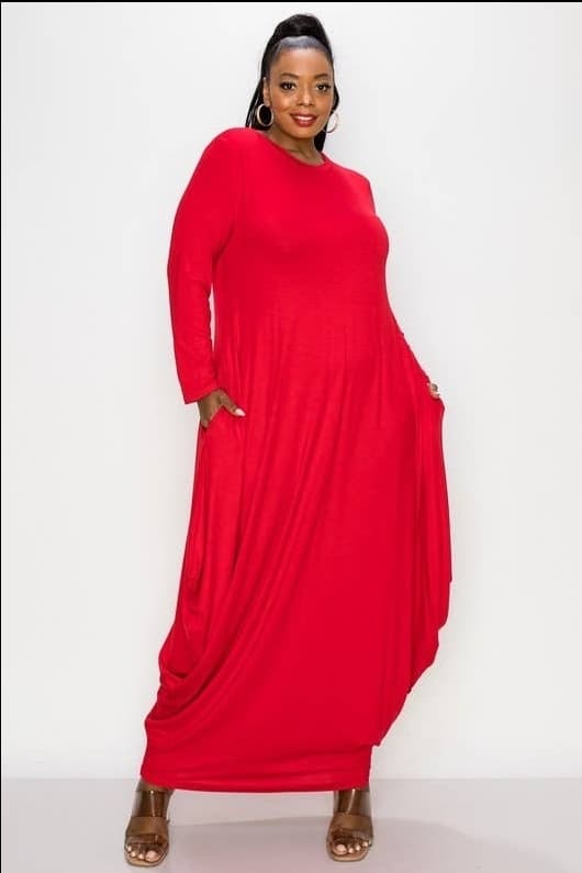 Plus Size Casual Maxi Dress