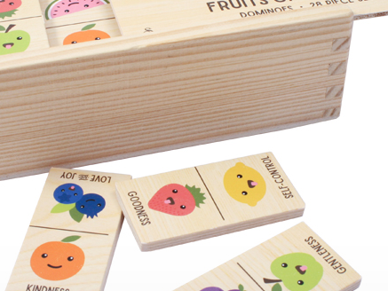 Fruit of the Spirit Wooden Domino