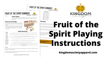 Fruit of the Spirit Domino Playing Instructions