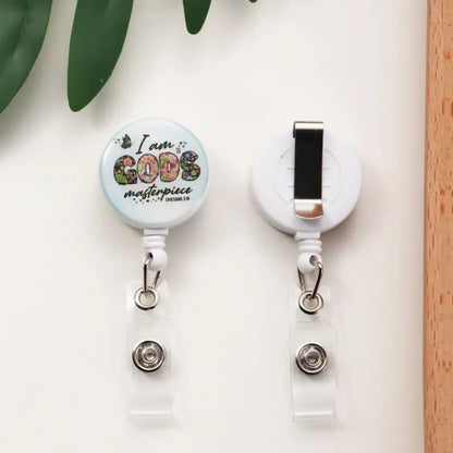 Spricture inspired retractable badge holder