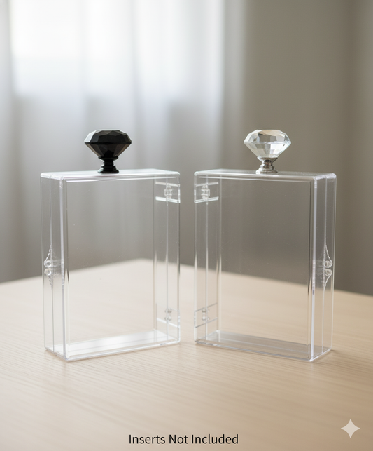 Elegant Clear Storage Boxes with Decorative Knobs - Made to Order