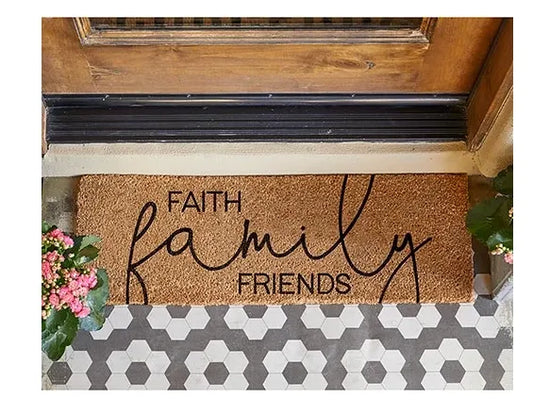 Faith Family Friends Doormat
