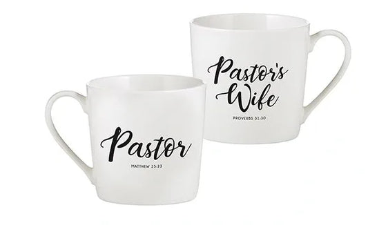 Pastor & Pastor's Wife Coffee Mug Set